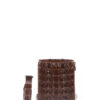 T177 Easton Light Brown Crocodile Leather Crossbody Bag for Men