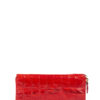 V06 Mono Zip Red Crocodile Leather Wallet