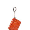 VIK1 Cardet Brown Crocodile Leather Keychain