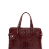 C12 Landon Light Brown Crocodile Leather Office Handbag
