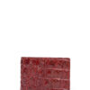 VIS900 Classid Spiked Red Brown Crocodile Leather Wallet