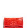 T144 Ivy Red Crocodile Leather Crossbody Bag for Women