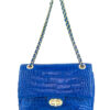 Túi xách da cá sấu T169 Classic Bag Xanh Dương