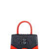 T156 Flore Black Crocodile Leather Crossbody Bag for Women