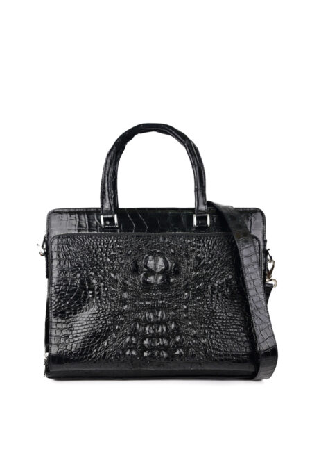 Túi xách da cá sấu C10 Classic Lucas Briefcase - Ảnh 2