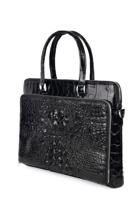 Túi xách da cá sấu C10 Classic Lucas Briefcase - Ảnh 3