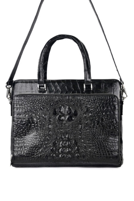 Túi xách da cá sấu C10 Classic Lucas Briefcase - Ảnh 5