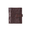 Card da cá sấu ALI X Cardholder nâu nhãn