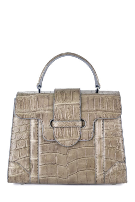Crocodile leather handbag T183Tron Aline Top Handle Bag