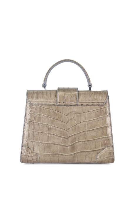 Crocodile leather handbag T183Tron Aline Top Handle Bag - Image 4