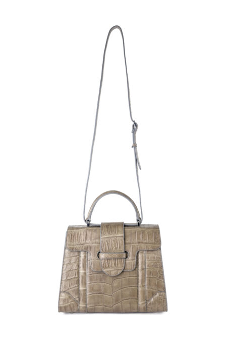 Crocodile leather handbag T183Tron Aline Top Handle Bag - Image 2