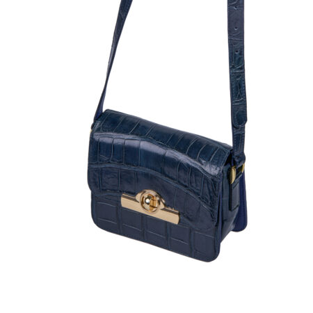 Túi xách da cá sấu nữ T206 Gabrielle Mini Bag Xanh NaVy