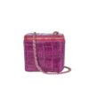Túi xách da cá sấu nữ T217 Valerie Vanity Case Tím