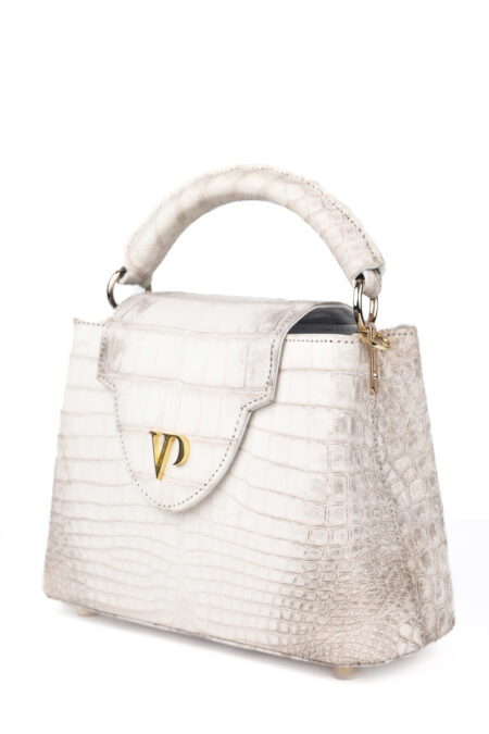 Túi xách da cá sấu T228B.TANG Top Handle Bag Alaia - Ảnh 2