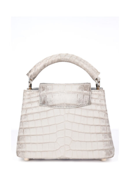 Túi xách da cá sấu T228B.TANG Top Handle Bag Alaia - Ảnh 3