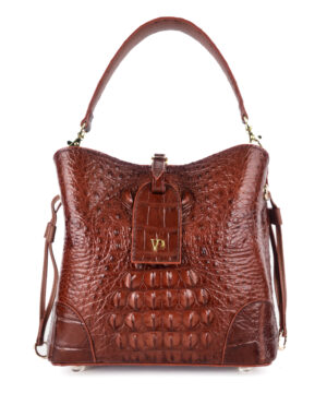 Túi xách da cá sấu T229G Daisy Bucket Bag