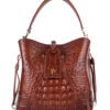 Crocodile Leather Handbag T229G Daisy Bucket Bag