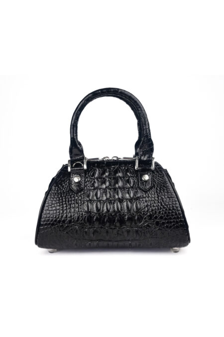 T235G Top Handle Bag Zoey Crocodile Leather Handbag - Image 4