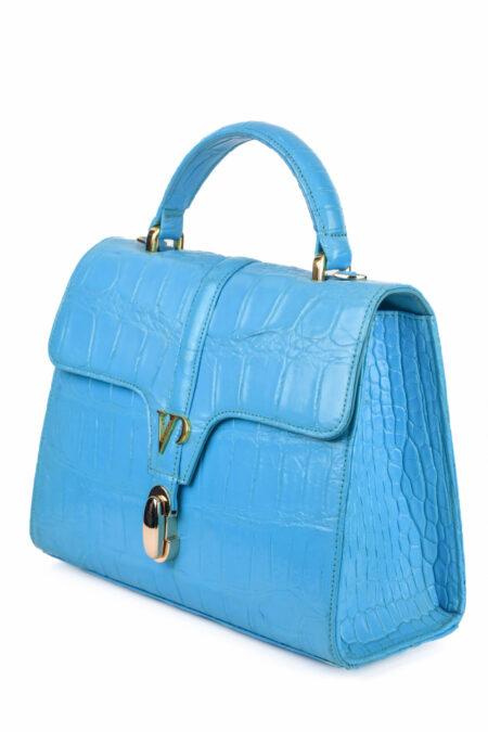Túi xách da cá sấu T236TRON.2 Top Handle Bag Ailany - Ảnh 2