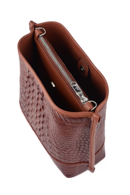 Túi xách da cá sấu T238G Bag Alanna - Ảnh 4