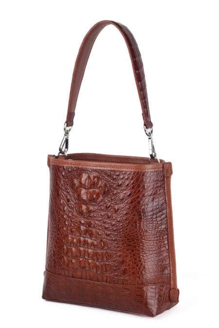 Túi xách da cá sấu T238G Bag Alanna - Ảnh 3