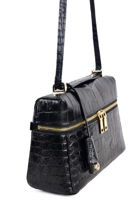 Túi xách da cá sấu T245 TRON Shoulder Bag Leia - Hình ảnh 3