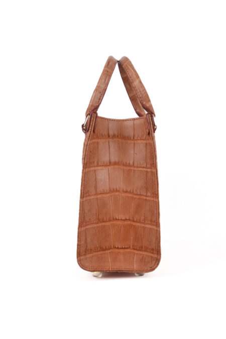 Túi xách da cá sấu T249TRON Top Handle Bag Evie - Ảnh 3