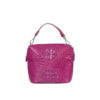 Túi xách da cá sấu Ava Top handle Bag Tím