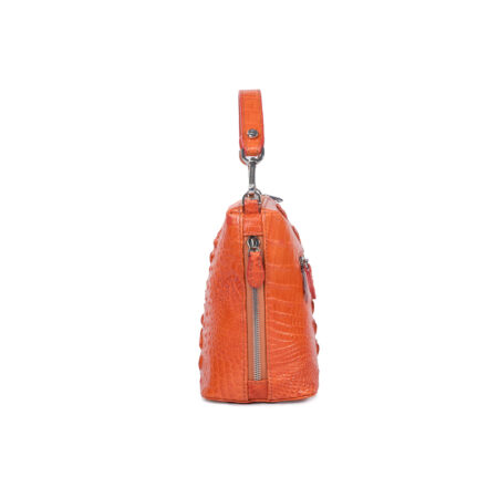 Túi xách da cá sấu Ava Top handle Bag Cam - Hình ảnh 6