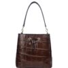 Túi xách da cá sấu T232TRON Daphnie Bucket Bag