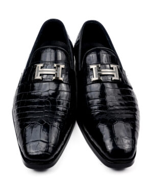 Туфли из кожи крокодила GI.5000.NC Harvey Crox Shoes