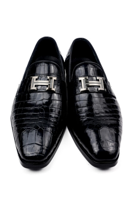 Туфли из кожи крокодила GI.5000.NC Harvey Crox Shoes