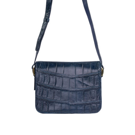 Túi xách da cá sấu nữ T206 Gabrielle Mini Bag Xanh NaVy - Hình ảnh 3