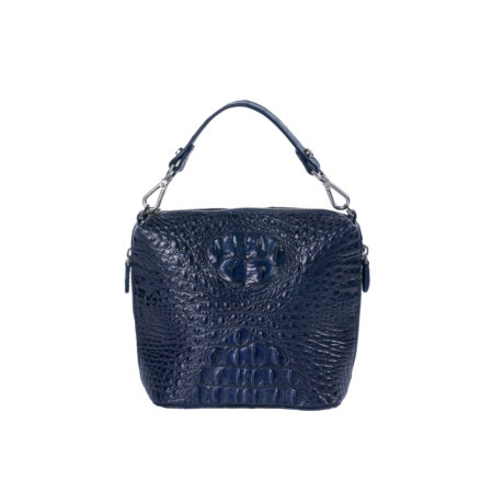 Túi xách da cá sấu Ava Top handle Bag Xanh Navy - Hình ảnh 6