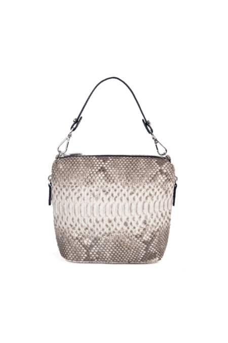 T55TRAN Ava Python Top Handle Bag